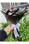 BUKET DÜNYASI 7 Lİ BEŞİKTAŞ Solmayan Gül Buketi Dışı siyah - 2
