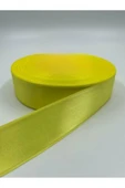 BUKET DÜNYASI SATEN KURDELE 4 CM SARI RENK 10 METRE SÜSLEME, SOLMAYAN GÜL - 1