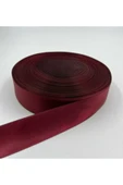 BUKET DÜNYASI SATEN KURDELE 4 CM BORDO RENK 10 METRE - SÜSLEME, SOLMAYAN GÜL - 1