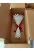 BUKET DÜNYASI 7 Li Solmayan Gül Buketi Lila Gül Dışı Siyah - 4