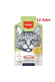 Wanpy Bal Kabağı & Havuçlu Tavuk Etli Kedi Çorbası 50 Gr*12 ADET - 1