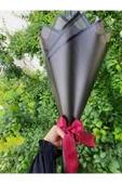 BUKET DÜNYASI 30 Lu Led Işıklı Solmayan Gül Buketi Bordo Gül Dışı SİYAH - 2