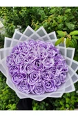 BUKET DÜNYASI SATEN KURDELE 4 CM LİLA RENK 10 METRE SÜSLEME, SOLMAYAN GÜL - 2