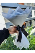 BUKET DÜNYASI 14 lü Solmayan Gül Buketi SİYAH GÜL DIŞI BEYAZ - 2