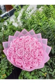 BUKET DÜNYASI 20 Li Led Işıklı Solmayan Gül Buketi PEMBE Dışı PEMBE - 1