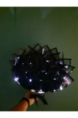 BUKET DÜNYASI 30 Lu Led Işıklı Solmayan Gül Buketi SİYAH GÜL DIŞI SİYAH - 5