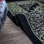 Hediyelik İpek Nur Tafta Seccade Koyu Siyah 68x110 cm - 200 gr - 6