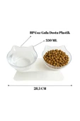 Çift Hazneli Kedi Kulaklı Beslenme Mama ve Su Kabı 350 ML - 1