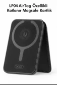 ÜSKÜDAR İLETİŞİM LP04 AirTag Özellikli Katlanır Magsafe Uyumlu Stant Olma       Özellikli Kart Giriş Mıknatıslı Kartlık thumbnail 1