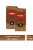 Piacetto Cafe Crema Supremo Çekirdek Kahve 1 kg x 2 Adet thumbnail 1