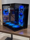 Gametech Kuromi Karakterli 7 RGB Fanlı Akvaryum Kasa Siyah thumbnail 6