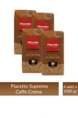 Piacetto Cafe Crema Supremo Çekirdek Kahve 1 kg x 4 Adet - 1