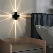 Elektrikle Çalışır, 4 Watt, Modern Tasarım İç ve Dış Mekan Duvar Apliği, 3200 Kelvin, 220V Led Aplik thumbnail 5