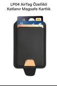 ÜSKÜDAR İLETİŞİM LP04 AirTag Özellikli Katlanır Magsafe Uyumlu Stant Olma       Özellikli Kart Giriş Mıknatıslı Kartlık thumbnail 3