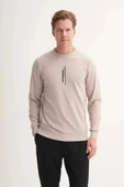 Cazador Slim Fit Mevsimlik 3 İplik Pamuk Karışımlı Sweatshirt-54185 thumbnail 2