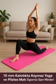 Hepitop 10 mm Kalınlıkta Kaymaz Yoga ve Pilates Matı – Egzersiz Spor Minderi 185 x 61 Cm - 1