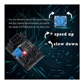 DC 12v 3pin 4 pin 8 kanallı PC fan hız kontrolü modülü thumbnail 3