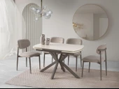 Anka Krem Polo Lak Panel Mutfak Masa Sandalye Takımı 80x120 thumbnail 1