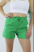 Keten Şort Yeşil - 1294.80 thumbnail 1