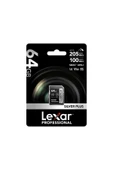 Lexar 64GB LEXAR LSDSIPL064G-BNNNG PROFESSIONAL SILVER PLUS SDXC UHS-I CARDS UP TO 205MB/S READ 100MB/S WR - 2