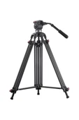 Jieyang JY0606B Video Tripod 185CM 0606 Kafa ile thumbnail 1