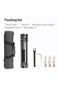 ulanzi Mt-61 Carbon Fiber Hafif Taşınabilir Travel Tripod Monopod thumbnail 8