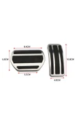 YıldızTuning Citroen C4 C4L C3 Aircross DS3 Otomatik Pedal Seti - 4