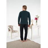 Estiva Düz Renk Uzun Kol Polar Erkek Pijama Takım thumbnail 5