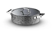 Stone-Age 30 cm Çizilmez Yanmaz Yapışmaz İndüksiyonlu Basık Tencere thumbnail 2