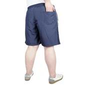 Büyük Beden Deniz Şortu White Line 21451 Lacivert thumbnail 3