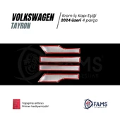 VW TAYRON Uyumlu İç Kapı eşiği 4 kapı 2024 Üzeri P.çelik (Parlak) thumbnail 3