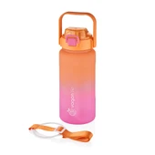 Vagonlife VGN2213-T 1500ml Turuncu Pembe Tritan Motivasyon Matarası thumbnail 1