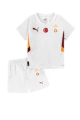 Galatasaray Orijinal Lisanslı 24-25 Beyaz 5 Yıldızlı UV Aslan Baskılı Çocuk Forma Set Hediyelik Ahşap Kutu - 2