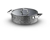 Stone-Age 28 cm Çizilmez Yanmaz Yapışmaz İndüksiyonlu Basık Tencere thumbnail 2