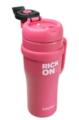 Shotay ST-8919 Çift Kullanım Pipetli/Rahat İçim Fuşya 1000ml Çelik Termos - 3