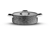 Stone-Age 28 cm Çizilmez Yanmaz Yapışmaz İndüksiyonlu Basık Tencere thumbnail 1