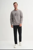 Cazador Dynamic Regular Fit Pamuk Karışımlı Baskılı Scuba Sweatshirt-53290 thumbnail 1