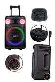 Midex 1300 Watt Taşınabilir Mikrofonlu Karaoke Eğlence Ses Sistemi MXR-1300 (Bluetooth Kayıt Usb Şarjlı) - 2