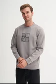 Cazador Dynamic Regular Fit Pamuk Karışımlı Baskılı Scuba Sweatshirt-53290 thumbnail 2