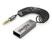 Plentiful Car Play Bluetooth Adaptör Araba ve Araç USB ve 3.5mm AUX Giriş Bluetooth 5.1 Adaptör Çevirici Arabanızda Müzik Dinleme Telefon Görüşemesi thumbnail 1