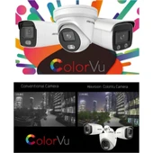 Colorvu Gece-Karanlıkta Renkli 7 Ahd Kameralı Güvenlik Kamera Kuruluma Hazır Set thumbnail 2