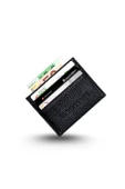 Erkek Kartlık Cüzdan Kişiye Özel İsim Baskılı Hakiki Deri Minimalist Slim Fit Model - 1