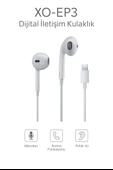 iPhone İçin Lightning Girişli Kablolu Kulaklık  Tak Çalıştır  Mikrofonlu EP3 - 1