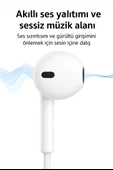 iPhone İçin Lightning Girişli Kablolu Kulaklık  Tak Çalıştır  Mikrofonlu EP3 - 3
