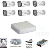 Colorvu Gece-Karanlıkta Renkli 6 Ahd Kameralı Güvenlik Kamera Kuruluma Hazır Set - 1