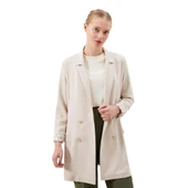 Kol Ağzı Desenli Kruvaze Ceket LVSS2251002 thumbnail 7