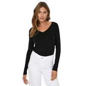 Kadın V Yaka Triko Kazak 15333990 thumbnail 4