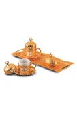YONCA 2 Lİ KAHVE DAMAT FİNCAN SETİ ALTIN - 2