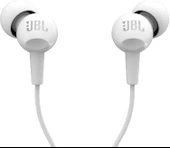 JBL C100SIUBLK Mikrofonlu Kulakiçi Kulaklık CT IE Beyaz - 1