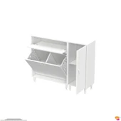 Modilayn YENİCE 130x97x32, 5 cm 3 raflı ve 3 sepetli dolap ile çamaşırlarınız artık daha düzenli - 8